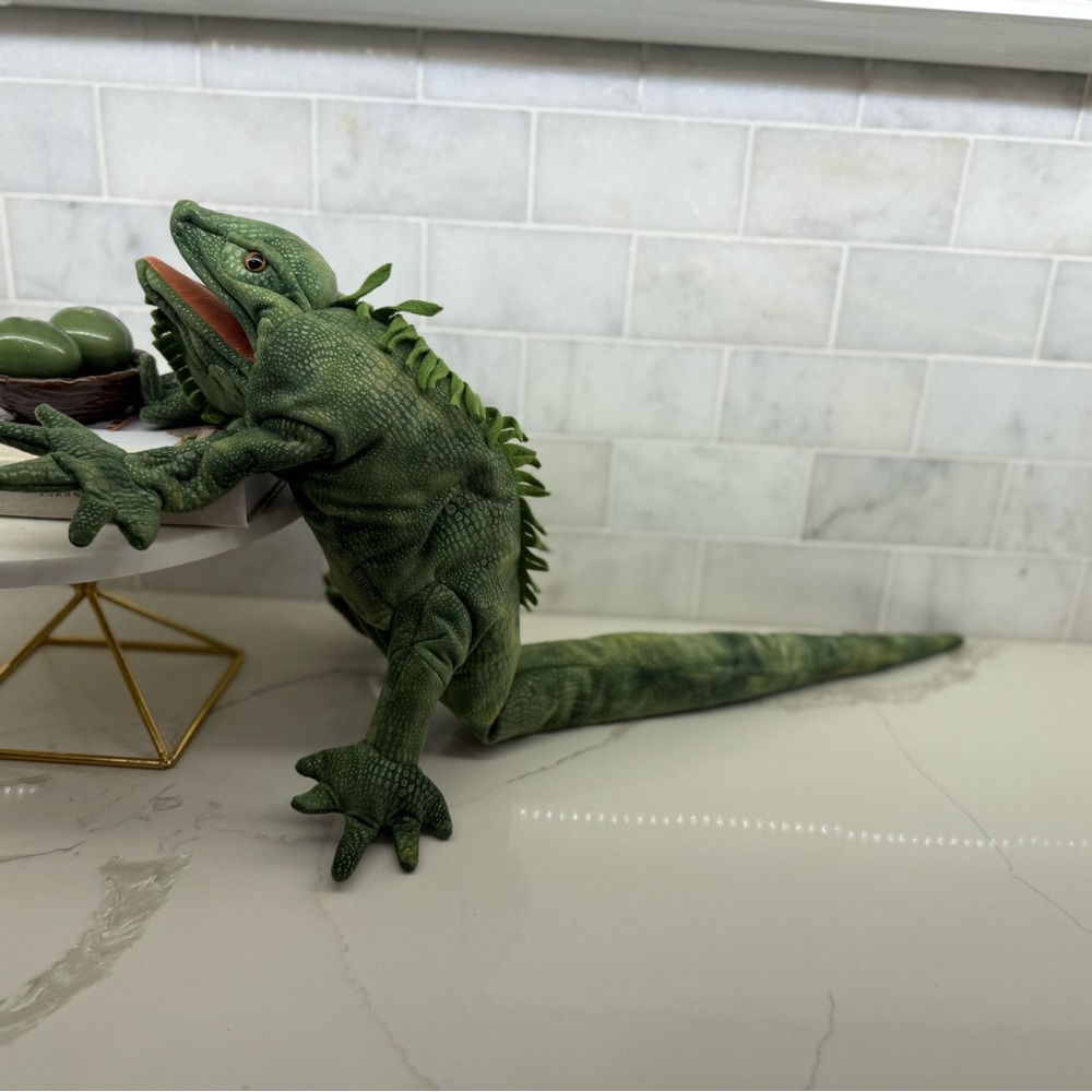 Folkmanis Green Reptile puppet